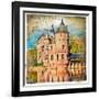 Medieval Castle - Artwork In Painting Style (From My Castles Collection)-Maugli-l-Framed Art Print