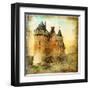 Medieval Castle - Artwork In Painting Style-Maugli-l-Framed Art Print