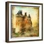 Medieval Castle - Artwork In Painting Style-Maugli-l-Framed Art Print