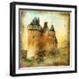 Medieval Castle - Artwork In Painting Style-Maugli-l-Framed Art Print