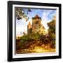 Medieval Castle In Germany - Artwork In Painting Style-Maugli-l-Framed Art Print