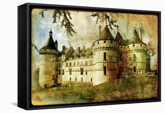 Medieval Castle - Old Book Of The Fairy Tales-Maugli-l-Framed Stretched Canvas