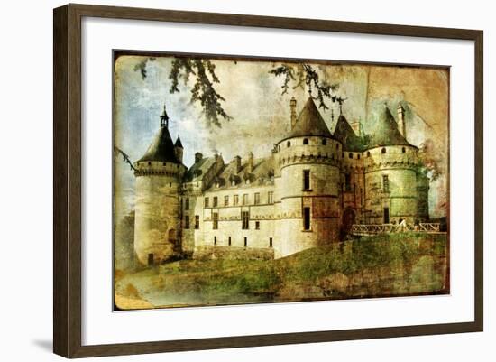 Medieval Castle - Old Book Of The Fairy Tales-Maugli-l-Framed Art Print