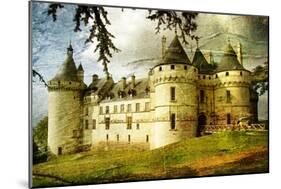 Medieval Castle - Picture In Painting Style-Maugli-l-Mounted Art Print