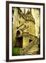 Medieval Castle- Picture In Retro Style-Maugli-l-Framed Art Print