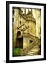 Medieval Castle- Picture In Retro Style-Maugli-l-Framed Art Print