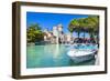 Medieval Castle Scaliger in Old Town Sirmione on Lake Lago Di Ga-Maugli-l-Framed Photographic Print