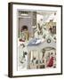 Medieval Christmas Scene-null-Framed Art Print