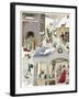 Medieval Christmas Scene-null-Framed Art Print