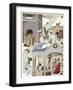 Medieval Christmas Scene-null-Framed Art Print