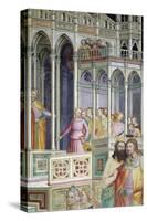 Medieval City, Detail from Presentation of Mary in Temple-Giovanni Da Milano-Stretched Canvas