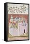 Medieval City, Miniature from the History of Tito Livio-null-Framed Stretched Canvas