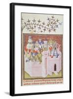 Medieval City, Miniature from the History of Tito Livio-null-Framed Giclee Print