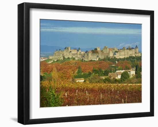 Medieval City of Carcassonne, UNESCO World Heritage Site, Aude, Languedoc-Roussillon, France, Europ-Tuul-Framed Photographic Print