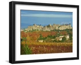 Medieval City of Carcassonne, UNESCO World Heritage Site, Aude, Languedoc-Roussillon, France, Europ-Tuul-Framed Photographic Print