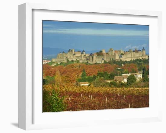 Medieval City of Carcassonne, UNESCO World Heritage Site, Aude, Languedoc-Roussillon, France, Europ-Tuul-Framed Photographic Print