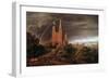 Medieval City on Banks of River-Karl Friedrich Schinkel-Framed Giclee Print