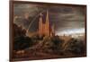 Medieval City on Banks of River-Karl Friedrich Schinkel-Framed Giclee Print