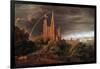 Medieval City on Banks of River-Karl Friedrich Schinkel-Framed Giclee Print