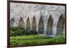 Medieval city wall in the old town, Tallinn, Estonia-Keren Su-Framed Photographic Print