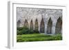 Medieval city wall in the old town, Tallinn, Estonia-Keren Su-Framed Photographic Print