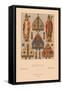 Medieval Clergymen-Racinet-Framed Stretched Canvas