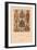 Medieval Clergymen-Racinet-Framed Art Print