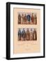 Medieval Clergymen-Racinet-Framed Art Print