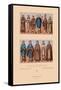 Medieval Clergymen-Racinet-Framed Stretched Canvas