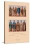 Medieval Clergymen-Racinet-Stretched Canvas