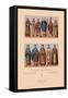 Medieval Clergymen-Racinet-Framed Stretched Canvas