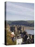 Medieval Conwy Castle, Unesco World Heritage Site, with River Conwy Estuary Beyond, Conwy, Wales-Pearl Bucknall-Stretched Canvas