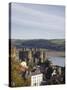 Medieval Conwy Castle, Unesco World Heritage Site, with River Conwy Estuary Beyond, Conwy, Wales-Pearl Bucknall-Stretched Canvas