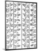 Medieval Dactylonomy, Finger Counting-Science Source-Mounted Giclee Print