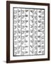 Medieval Dactylonomy, Finger Counting-Science Source-Framed Giclee Print