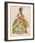 Medieval Dame de la Coeur-Leon Bakst-Framed Premium Giclee Print