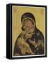 Medieval Depiction of Mary and Baby Jesus-null-Framed Stretched Canvas