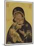 Medieval Depiction of Mary and Baby Jesus-null-Mounted Art Print