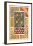 Medieval Design with Flowers-Racinet-Framed Art Print