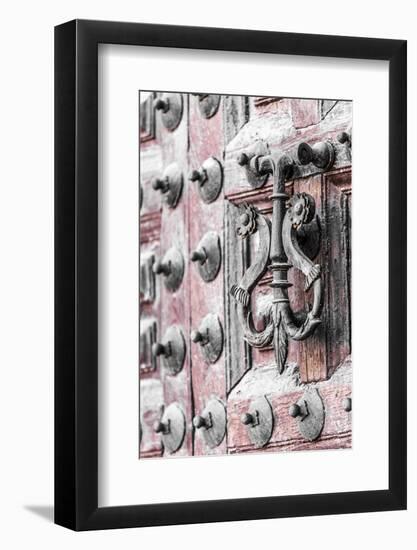 Medieval Door Detail of the Sacred Chapel of El Salvador, Ubeda, Jaen Province, Andalusia, Spain-Carlos Sanchez Pereyra-Framed Photographic Print