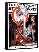 "Medieval Easter," Saturday Evening Post Cover, April 19, 1924-Joseph Christian Leyendecker-Framed Stretched Canvas