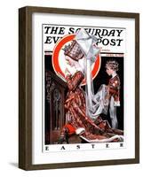 "Medieval Easter," Saturday Evening Post Cover, April 19, 1924-Joseph Christian Leyendecker-Framed Giclee Print