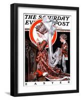 "Medieval Easter," Saturday Evening Post Cover, April 19, 1924-Joseph Christian Leyendecker-Framed Giclee Print