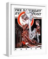 "Medieval Easter," Saturday Evening Post Cover, April 19, 1924-Joseph Christian Leyendecker-Framed Giclee Print