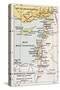 Medieval Eastern Mediterranean Old Map-marzolino-Stretched Canvas