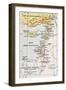 Medieval Eastern Mediterranean Old Map-marzolino-Framed Art Print