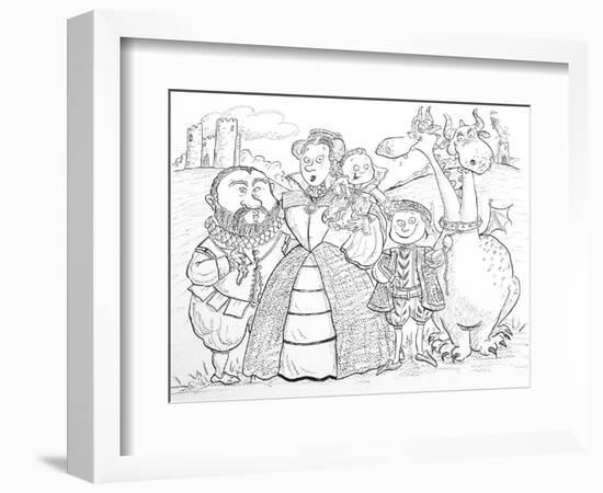 Medieval Family Portrait-Maylee Christie-Framed Giclee Print