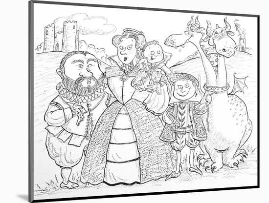 Medieval Family Portrait-Maylee Christie-Mounted Giclee Print