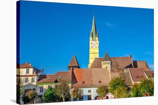 Medieval Fortified Church of Medias-David Ionut-Stretched Canvas