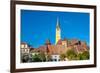 Medieval Fortified Church of Medias-David Ionut-Framed Photographic Print